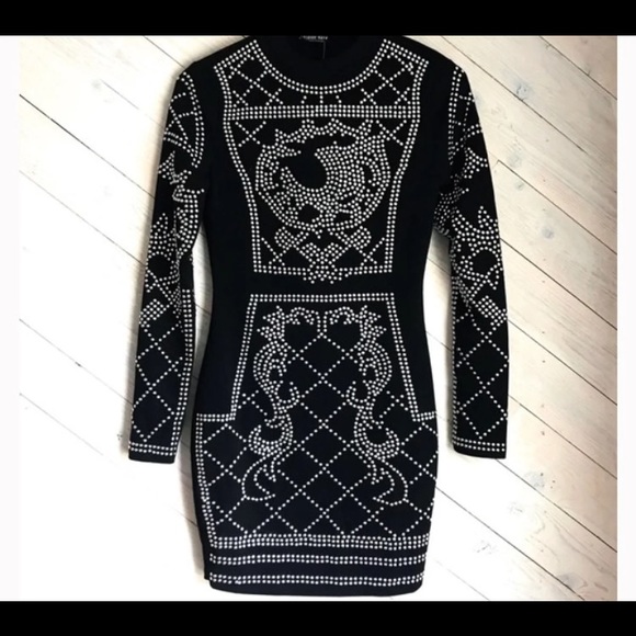 Black Clubwear Sexy Bodycon Dress - Picture 4 of 4